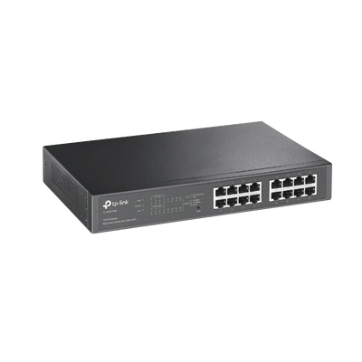 [TL-SG1016PE] Switch Easy Smart PoE+, 16 puertos 10/100/1000Mbps, 8 puertos PoE+, 150W