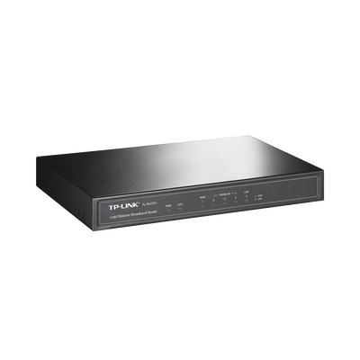 [TL-R470T] Router Balanceador de Carga Multi-Wan, 1 puerto LAN 10/100 Mbps, 1 puerto WAN 10/100 Mbps, 3 puertos Auto configurables LAN/WAN, Sesiones Concurrentes 10,000 para Pequeña Oficina 