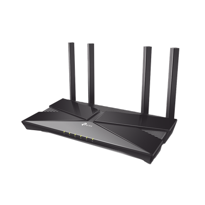 [ARCHERAX23] Router WiFi 6 doble banda AX 1800 Mbps /  MU-MIMO y OFDMA / 1 Puerto WAN 10/100/1000 Mbps / 4 Puertos LAN 10/100/1000 Mbps / 4 Potentes Antenas / Compatible con EasyMESH