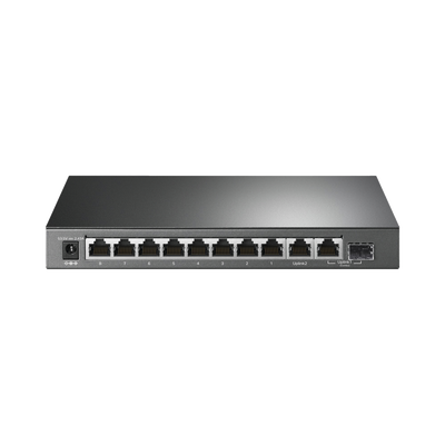 [TLSG1210MP] Switch PoE+ No Administrable De Escritorio 10 Puertos / 8 puertos 10/100/1000 Mbps PoE af/at Inteligiente / Presupuesto 123 W / Modo Extendido hasta 250 metros
