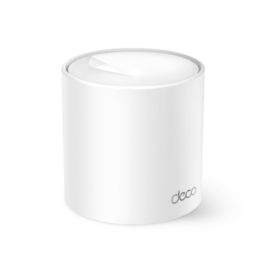 [DECOX50-PRO] Router Inalámbrico MESH Interior para Hogar / Doble Banda Wi-Fi 6 AX3000 Mbps / 2 Puertos WAN/LAN 2.5GE / 3 Antenas Internas / MU-MIMO 2X2 con OFDMA / Administración Mediante la App Deco (iOS, Android) / Protección HomeShield