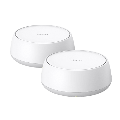 [DECO-BE22-2PACK] Kit Routers Inalámbricos MESH Interior para Hogar / Doble Banda Wi-Fi 7 BE3600 Mbps / 2 Puerto 1 Gigabit WAN/LAN / 4 Antenas Internas / Operación Multi-Link MLO / Administración Mediante la App Deco (iOS, Android) / HomeShield