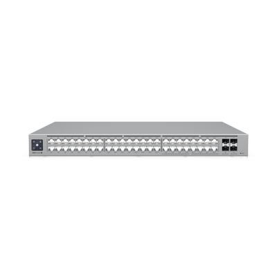 [USW-PRO-MAX-48-POE] UniFi Switch Pro Max 48 POE, con funciones capa 3, 48 puertos (16 puertos 2.5 GbE (8 POE++ y 8 POE+) y 32 puertos 1 GbE (24 POE+ y 8 POE++)), 2 puertos SFP+ 10G, POE++ 720W, pantalla informativa