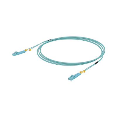 [UACC-OFC-MM-3M] Jumper de Fibra Óptica Multimodo LC-LC Duplex 10 G, 50/125 OM3, Color Aqua, 3 Metros (9.84 Pies)