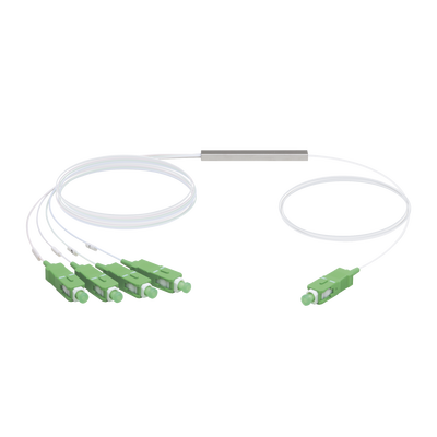 [UF-SPLITTER-4] UFiber Splitter (Divisor Óptico) PLC 1 x 4, con conectores SC/APC