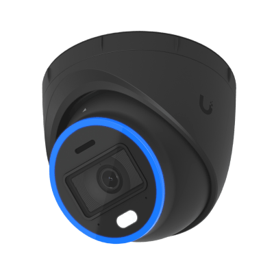 [UVC-AI-TURRET-B] Cámara UniFi Protect Turret AI Negra / 4K(8MP) / Ángulo ultra-ancho 109.9 / Visión Nocturna IR 40 m / AI Avanzado: Reconocimiento de Rostros y Matrículas / LED p/color en la noche / Micrófono 2 vías / ranura Micro