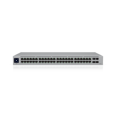 [USW-48] USW-48 — Switch Layer 2 de 48 Puertos GbE + 4 Puertos SFP con Diseño Fanless para Funcionamiento Totalmente Silencioso