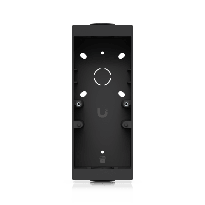 [UACC-READER-PRO-JB-B] Caja de Conexión Color Negro para Lectores Profesionales UniFi Access y Doorbell, Montaje en Superficie Plana, Compatible con Conduit de 3/4”