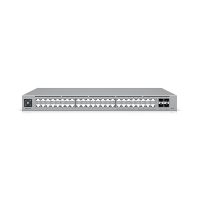 [USW-PRO-MAX-48] UniFi Switch Pro Max 48 – Switch Capa 3 con 48 Puertos (16 × 2.5 GbE y 32 × 1 GbE), 4 Puertos SFP+ 10G y Pantalla Informativa Integrada
