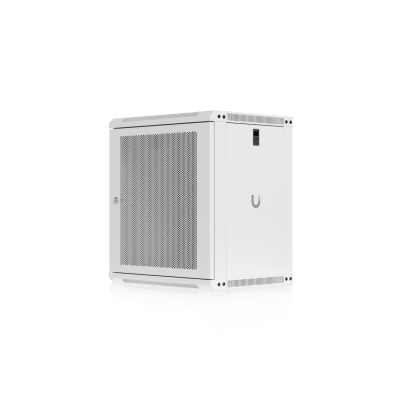 [UACC-RACK-12U-WALL-450-P] UACC Rack Cabinet 12U (550x 450 mm) - Gabinete Cerrado para Montaje en Pared con Puerta Frontal Perforada, Totalmente Ensamblado con Ventiladores Integrados y Paneles Removibles