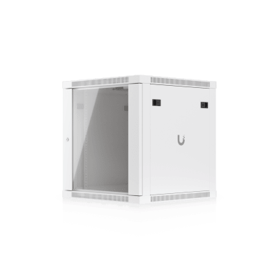[UACC-RACK-12U-WALL-600-G] UACC Rack Cabinet 12U (598 x 600 mm) - Gabinete Cerrado para Montaje en Pared con Puerta Frontal de Vidrio Templado, Totalmente Ensamblado con Ventiladores Integrados y Paneles Removibles