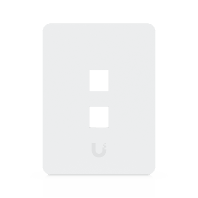 [UACC-WP-KEYSTONE-V-2P] Placa de Pared Vertical Universal para Keystone de 2 Puertos con Cubierta Pintable, Acabado Personalizable, Paquete con 4 Piezas