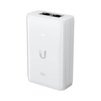 [U-POE-AT] Adaptador PoE Ubiquiti (48 VDC, 0.65A) puerto Gigabit, ideal para equipos UniFi