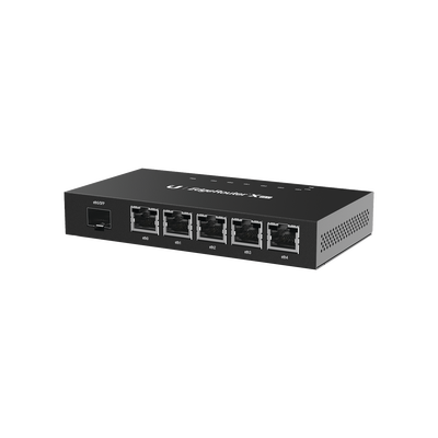 [ER-X-SFP] EdgeRouter X SFP de 5 puertos Gigabit + 1 puerto SFP con funciones avanzadas de ruteo