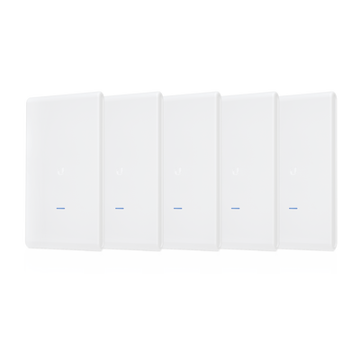[UAP-AC-M-PRO-5] 5 Access Point UniFi doble banda para exterior, antena integrada 360°; 802.11ac MIMO 3X3, hasta 250 usuarios concurrentes