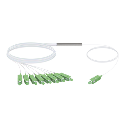 [UF-SPLITTER-8] UFiber Splitter (Divisor Óptico) PLC 1 x 8, con conectores SC/APC