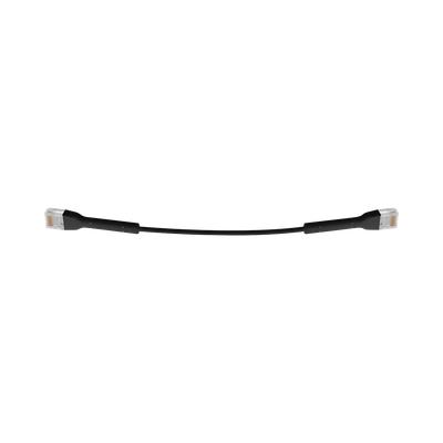[UC-PATCH-RJ45-BK] UniFi Ethernet Patch Cable Cat6 de 22 cm (8.66 pulgadas), Color Negro