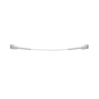 [UC-PATCH-RJ45] UniFi Ethernet Patch Cable Cat6 de 22 cm (8.66 pulgadas), Color Blanco