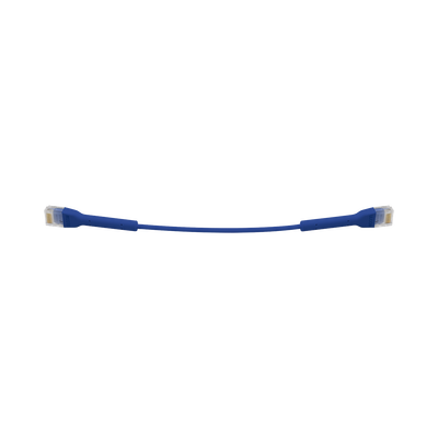 [UC-PATCH-RJ45-BL] UniFi Ethernet Patch Cable Cat6 de 22 cm (8.66 pulgadas), Color Azul