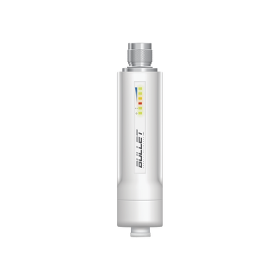 [BULLETM5-HP] Radio airMAX Bullet-M5HP, hasta 100 Mbps, frecuencia de 5 GHz (5150 - 5875 MHz), No incluye adaptador PoE