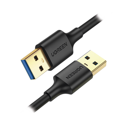 [10371] Cable USB-A 3.0 a  USB-A 3.0 / 2 Metros / Macho a Macho / Conector Niquelado / Núcleo de Cobre Estañado / Blindaje Múltiple / Velocidad 5Gbps / No Requiere Controlador / Compatible con USB2.0 Y USB 1.1