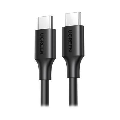 [50997] Cable USB-C a USB-C | 1 Metro | Carga Rápida de hasta 60W | Transferencia de datos de 480 Mbps | PD3.0 | QC 4.0/3.0/2.0 | FPC | AFC | Duradero y Flexible| Caja ABS | Cubierta de TPE | Color Negro.