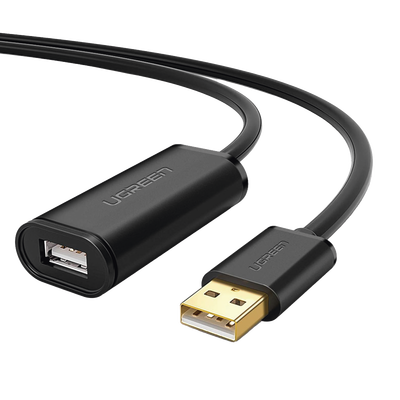 [10321] Cable de Extensión Activo USB 2.0 / 10 Metros / Macho-Hembra / Booster individual FE1.1S incorporado / Velocidad de hasta 480 Mbps / Ideal para impresoras, consolas , Webcam, etc.