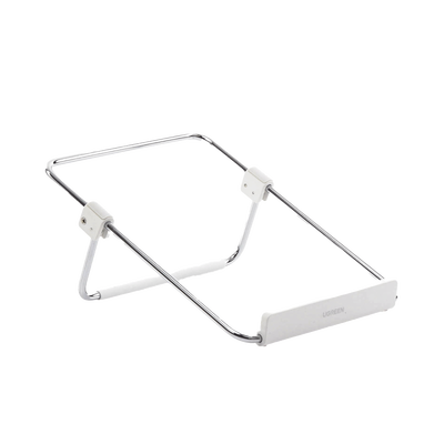 [80348] Soporte para Laptop / Plegable / Ajustable de 87 a 131 mm / Amplia compatibilidad 11''-16'' / Capacidad de carga 20 KG / Antideslizante /  Ultra Ligero / Metal / ABS / Silicona / Color Plata
