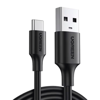 [20884] Cable USB-A a USB-C | 2 Metros | Carga y Sincronización de Datos | Carga Rápida 60W | Datos 5 Gbps | QC 3.0/2.0 | FPC | AFC | Protección Integrada | Duradero y Flexible| Caja ABS | Cubierta de TPE | Color Negro.