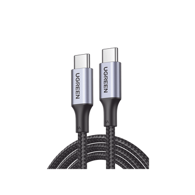 [90120] Cable USB-C a USB-C | 3 Metros | Carga Rápida de hasta 100W | Transferencia de datos 480 Mbps | PD3.0 | QC4.0/3.0/2.0 | FPC | AFC | Protección Integrada| Caja de Aluminio | Nylon Trenzado | Amplia Compatibilidad | Color Negro. 