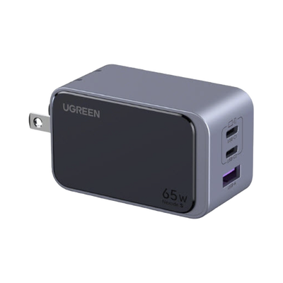 [45223] Cargador de 65W serie Nexode S | 3 Puertos de Carga Rápida | 2 USB-C | 1 USB-A | Tecnología GaN II | PD3.0 | QC4.0 | FCP/SCP/AFC/PPS/PPS2.0 | Tecnología de Protección Térmica | Optimiza la Carga | Carcasa Ignifuga.