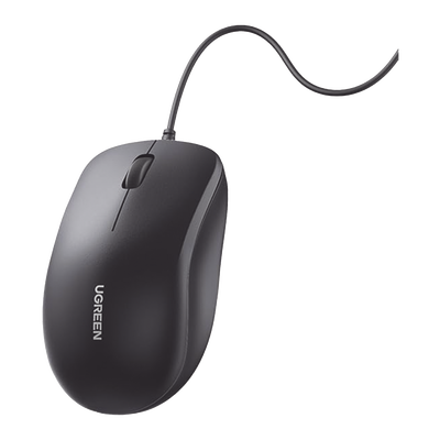 [90789] Mouse Óptico USB | Cable USB de 1.5 metros | 3 Botones | 1200DPI | Diseño Ergonómico | Silencioso | Color Negro | Windows / MacOS / Linux / Chrome y otros | También Compatible con  DVR / NVR.