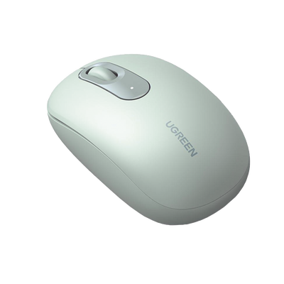 [90672] Mouse Inalámbrico 2.4G 800/1200/1600/2400 DPI | Función de 3 botones | Alcance 10m | Silencioso |  Ergonómico | Anti-caída y Anti-interferencias | Batería Alcalina AA incluida  | Color Green.