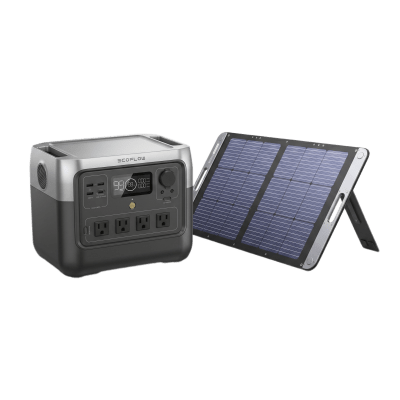 [KITEFR62015114] Kit de Energía Portátil / Estación 768 Wh / Salida AC 800 W (1600 W X-Boost) / Panel Solar 200 W / Batería LiFePO4 / IP67