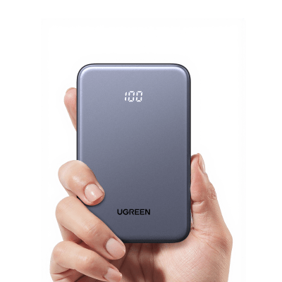 [75131B] Power bank Ultradelgado  10000mAh / 20W Máximo / Puerto USB-C PD3.0 PPS / Puerto USB-A 22.5W / Batería Polímero de Litio / Pantalla Digital / Carga Rápida 3 Horas / Protocolos Múltiples / Protección