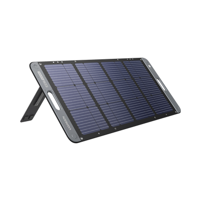 [15113] Panel Solar Plegable 100W / Recomendado para el Power Station Portable de 600W UGREEN /  Alta Eficiencia de Conversión / Alineación Inteligente de la Luz Solar / Resistente Al Agua Y Duradero / Incluye Cable XT60 Macho a Macho 2m.