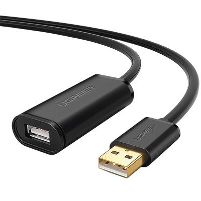 [10326] Cable de Extensión Activo USB 2.0 / 30 Metros / Macho-Hembra / Booster individual FE1.1S incorporado / Velocidad de hasta 480 Mbps / Ideal para impresoras, consolas , Webcam, etc.