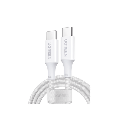 [15269] Cable USB-C a USB-C | 2 Metros | Potencia de Carga 100W | 20V 5A | PD3.0 | QC4.0/3.0/2.0 | FPC | AFC | 480 Mbps | Chip E-Market | Compatible con IPhone 15 | Carcasa de Aluminio | Nylon Trenzado.