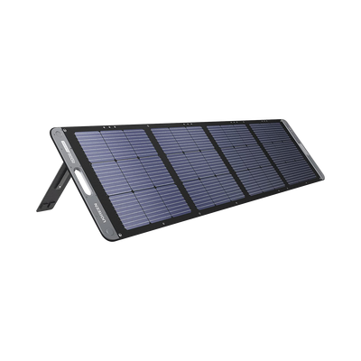 [15114] Panel Solar Plegable 200W / Recomendado para el Power Station Portable de 1200W UGREEN /  Alta Eficiencia de Conversión / Alineación Inteligente de la Luz Solar / Resistente Al Agua y Duradero / Incluye Cable XT60 Macho a Macho 2m.