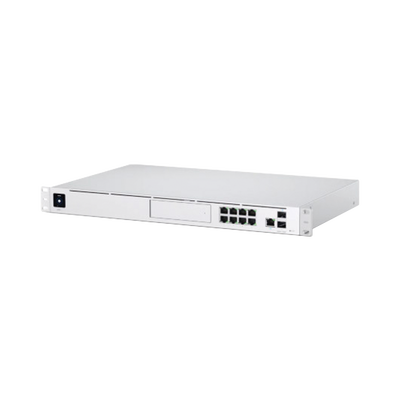 [UDM-PRO] UniFi OS Console: Dream Machine Pro, con 1 puerto WAN Gigabit RJ45, 1 puerto WAN 10G SFP+ / 8 puertos LAN Gigabit RJ-45, y una bahía de HDD 3.5" (No incluye HDD), Integra todas las aplicaciones UniFi