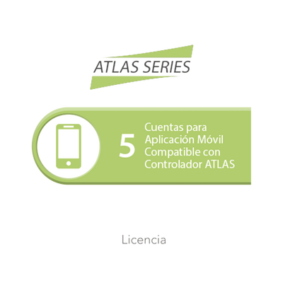 [ATLAS-APP5] Licencia de 5 cuentas para aplicación Móvil compatible con controlador ATLAS