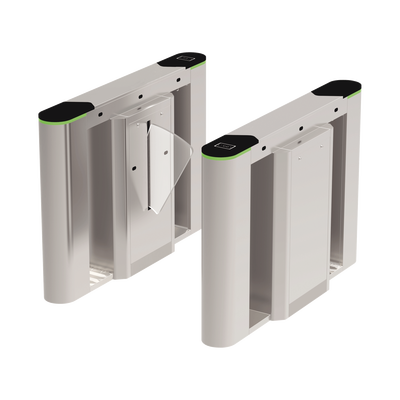 [FBL6000] Puerta de cortesía tipo FLAP bidireccional / 30 personas por minuto / Acabado de Lujo / Apertura en 1 segundo / Acero inoxidable / Indicadores LED / Alarma por acceso denegado