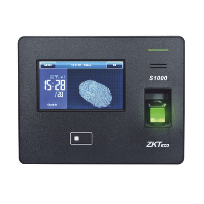 [S-1000Z] Terminal Biométrica IP, 20,000 Huellas, Touch Screen, Tiempo y Asistencia