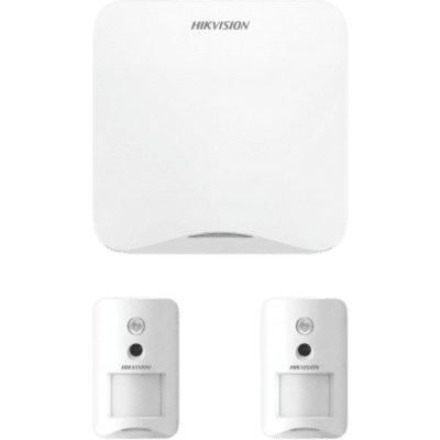 [AXHOME-KIT-GSM-PIR-CAM] (AX HOME) KIT de Alarma AX HOME / Incluye: 1 Panel con Wi-Fi y GSM 3G/4G / 2 Cámaras PIR Inalámbricas / Compatible con Hik-Connect P2P y Hik-Partner PRO