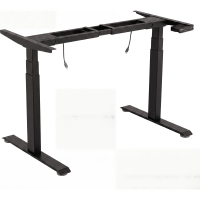 [EM33-2A3-BL] Base de Escritorio Motorizado Profesional / Altura Ajustable 60-125cm / Estructura Estable / Funcionamiento Suave / 3 Preset de Posiciones / Color Negro / Soporta hasta 100Kg de carga 