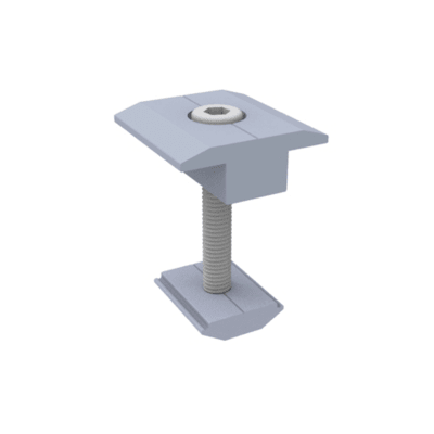 [EPLMCN235RL50] Sujetador Intermedio 35 mm para montaje de paneles solares en riel 5 Y 8 