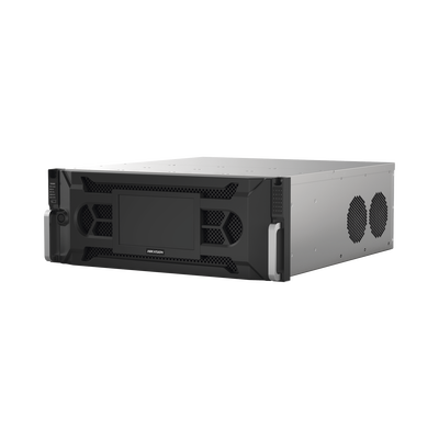 [IDS-96128NXI-I24(C)] NVR 12 Megapixel (4K) / 128 Canales IP / 24 Bahías de Disco Duro / 4 Tarjetas de Red / Soporta RAID / Reconocimiento Facial / Bases de Datos / Filtro de Falsas Alarmas / Detección de Cuerpo Humano y Vehículos