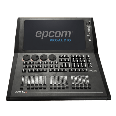 [EPL-T3S] Consola de Control de Iluminación Profesional / 4 Universos DMX Nativo / 32 Universos Expandibles / 15 Faders de Reproducción / Pantalla Táctil 15.6 pulgadas / 4GB RAM + 128GB SSD / Linux OS Integrado