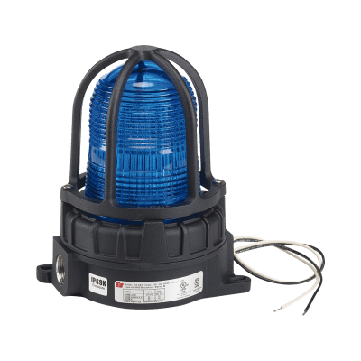 [191XLS-120240-B ] Luz de advertencia LED color Azul para ubicaciones peligrosas, montaje para superficies, 120/240Vca, 