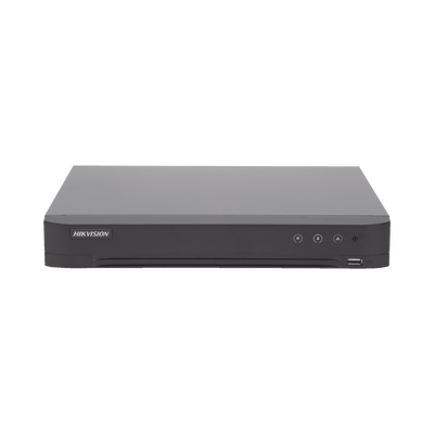[IDS-7208HQHI-M1/S(C)] DVR 8 Canales TurboHD + 4 Canales IP / 5 Megapixel - 3K Lite / Acusense (Evita Falsas Alarmas) / Audio por Coaxitron / 1 Bahía de Disco Duro / H.265+ / Salida de Video en Full HD